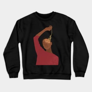 African american black woman minimal design Crewneck Sweatshirt